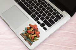 Mushroom With Book Sticker Clipart Bundle Product Image 5
