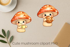 Cute mushroom sublimation | Funny mushroom clipart PNG Product Image 1