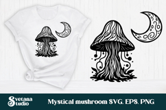 Mystical mushroom SVG | Mystical SVG | Floral SVG Product Image 5