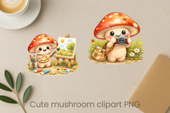 Cute mushroom sublimation | Funny mushroom clipart PNG Product Image 1