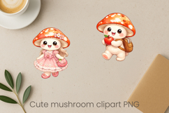 Cute mushroom sublimation | Funny mushroom clipart PNG Product Image 1