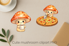 Cute mushroom sublimation | Funny mushroom clipart PNG Product Image 1