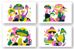 10 Mushrooms Vector Illustration Product Image 2