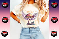 Christmas Mushroom Watercolor Clipart Bundle Product Image 8