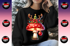Christmas Mushroom Watercolor Clipart Bundle Product Image 5