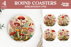 Mushrooms Coaster Sublimation
