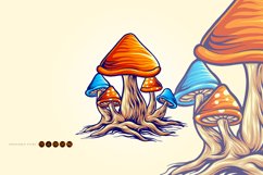 Mushrooms cute colorful svg Product Image 1