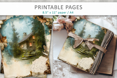 Forest Junk Journal, grunge paper Product Image 1