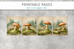 Forest Junk Journal, mushroom paper Product Image 2