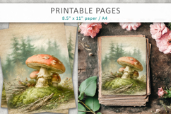 Forest Junk Journal, mushroom paper Product Image 3