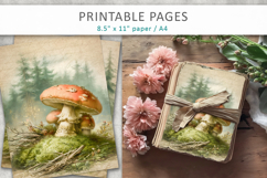Forest Junk Journal, mushroom paper Product Image 4