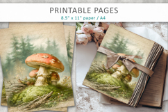 Forest Junk Journal, mushroom paper Product Image 5