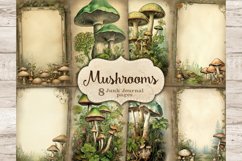 Mushrooms Junk Journal Pages, Vintage Ephemera, GlamArtZhanna, Mushroom Printable Journal, Mushroom Collage Sheet, Forest Junk Journal Kit, Scrapbook Digital Paper Set, Book Diary Paper, Basic Junk Journal Paper, Antique Journal Card