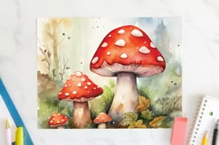 Mushrooms 20oz Tumbler Wrap JPG Fall Autumn Sublimation Product Image 2