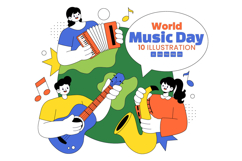 10 World Music Day Illustration Product Image 1