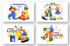 10 World Music Day Illustration Product Image 2