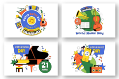 10 World Music Day Illustration Product Image 3