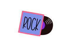 Retro Music Clipart Vintage Vinyl Records, Boombox Product Image 7