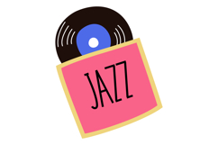 Retro Music Clipart Vintage Vinyl Records, Boombox Product Image 6