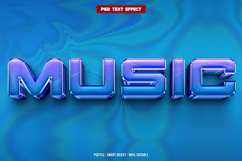 Music 3D editable text effect Product Image 1