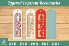 Music 3D Papercut Bookmarks SVG Product Image 1