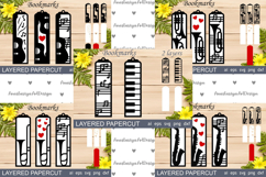 Layered bookmarks bundle svg, 3d laser cut bookmarks Product Image 9
