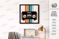 3D Music Art Decor Laser Cut. Wall Decor SVG Product Image 1