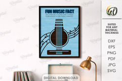 Music Art Decors Bundle Laser Cut. Wall Decor SVG Product Image 8
