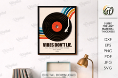 3D Music Art Decor Laser Cut. Wall Decor SVG Product Image 1