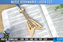Music Bookmark Laser Cut | Laser-Engraved Bookmark | CNC Product Image 1