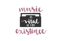 Music Is My Vital Existence Product Image 1
