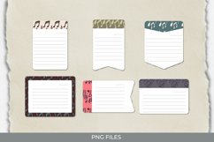 Music Notes Vintage Color Seamless Shaped Journaling Page Product Image 1