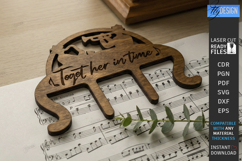 Music Page Clips Laser Cut Bundle | Music Note Page Holders Product Image 14