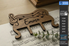 Music Page Clips Laser Cut Bundle | Music Note Page Holders Product Image 22