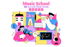 10 Music School Illustration Product Image 1