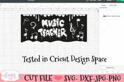 Music teacher mug wrap SVG for infusible ink- 12oz Cricut Product Image 3