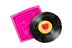 Retro Vinyl Record Clipart PNG Vintage Aesthetic Music Product Image 7