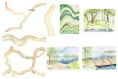 Watercolor forest animals clipart. Product Image 4