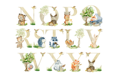 Watercolor forest animals clipart. Product Image 7