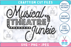 Musical Theatre Junkie Quote Clipart Sticker