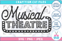 Musical Theatre Vintage Style Sign Quote Front image