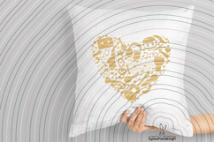 music heart Cutting file SVG DXF Product Image 5