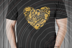 music heart Cutting file SVG DXF Product Image 2