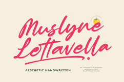 Muslyne Lettavella Aesthetic Handwritten Font Product Image 1