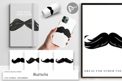 Digital Paper Mustache Product Image 1