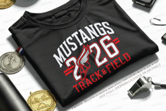 Mustang Track and Field SVG Product Image 1