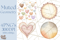 Geometric Shapes and Patterns Clipart PNG Product Image 1
