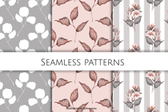 Muted Tones Floral Seamless Patterns Product Image 1