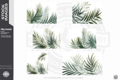 Muted Watercolor Palms Product Image 1