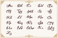 Elegant Vintage Calligraphy Alphabet Complete Set A-Z Product Image 1